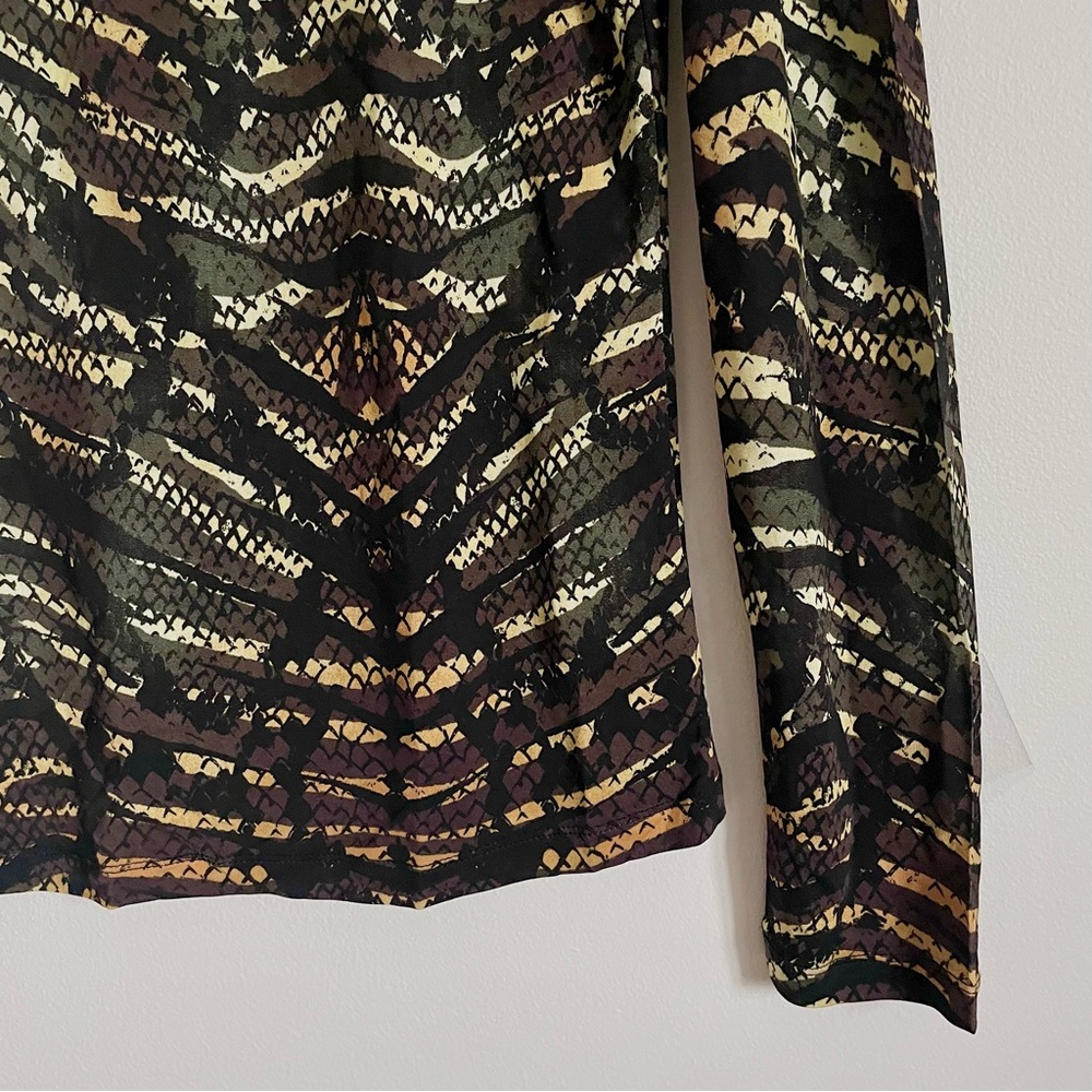 Marie Oliver Hazel Top Blouse In Bengal Snakeskin Size M NWT - Picture 10 of 15